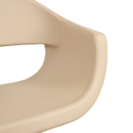 GLAM RG kappersstoel gouden onderstel beige MUDI