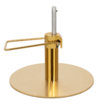 GLAM RG kappersstoel gouden onderstel beige MUDI