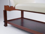 Houten behandelbank Nova donker hout K033 beige Habys