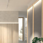 Ikon akoestisch paneel led-verlichting beige NAGGURA