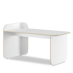 Ikon bureau met kabeldoorvoer wit NAGGURA