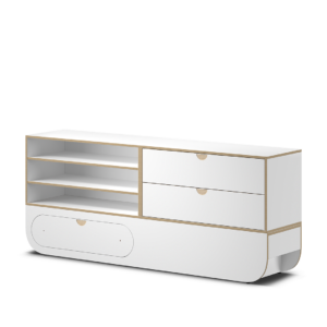 Ikon dressoir push-to-open grijs NAGGURA