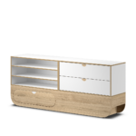 Ikon dressoir push-to-open grijs NAGGURA