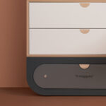 Ikon dressoir push-to-open grijs NAGGURA