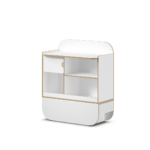 Ikon receptiebalie kort soft-close wit NAGGURA