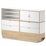 Ikon sideboard modulair push-to-open wit NAGGURA