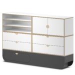 Ikon sideboard modulair push-to-open wit NAGGURA