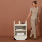 Ikon trolley met planken NAGGURA