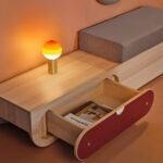 Ikon wachtbank minimalistisch met lade wit NAGGURA