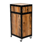 Kappers trolley multiplex panelen zwart MUDI