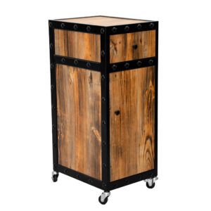 Kappers trolley multiplex panelen zwart MUDI