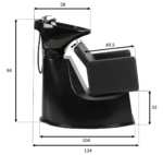 KNOT 2.0 wasunit compact kantelbare wasbak MUDI