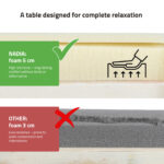 Nadia inklapbare massagetafel 60 cm Comfy Base zwart Habys