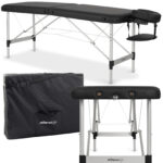 Nina inklapbare massagetafel 60 cm Comfy Base zwart Habys