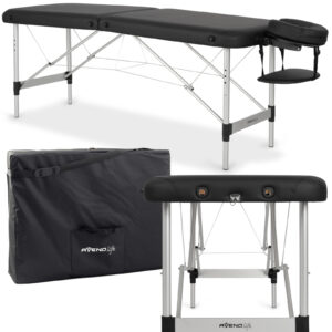 Nina inklapbare massagetafel 60 cm Comfy Base zwart Habys