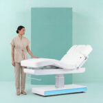 NUSH + elektrische massagetafel 3 motoren verwarming wit WEELKO