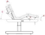 NUSH + elektrische massagetafel 3 motoren verwarming wit WEELKO