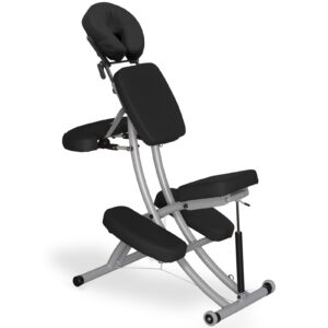 Prestige-Reh massagestoel pneumatische lift zwart Habys