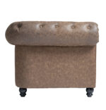 REPOSE wachtbank 2-zits chesterfield donkerbruin MUDI