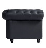 REPOSE wachtbank chesterfield tweezits zwart MUDI
