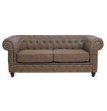 REPOSE wachtbank chesterfield tweezits zwart MUDI