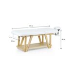 SERR massagetafel robuust rolhouder beige WEELKO