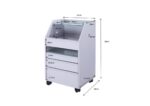 TASH werkwagen UV-lade grijs WEELKO