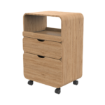 Tidy Smart werkwagen houten donkerbruin WEELKO