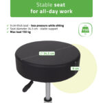 TILA werkkruk Comfy Base zwart Habys