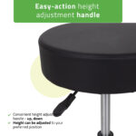 TILA werkkruk Comfy Base zwart Habys