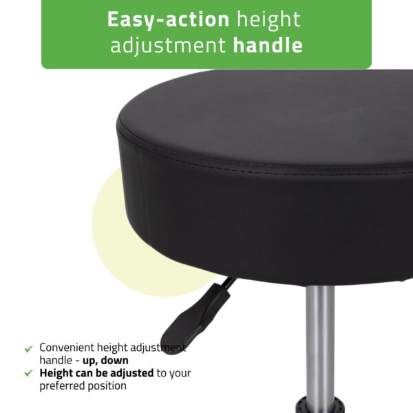 TILA werkkruk Comfy Base zwart Habys