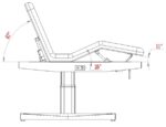 ULNA + elektrische behandeltafel 3 motoren wit WEELKO