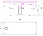 ULNA + elektrische behandeltafel 3 motoren wit WEELKO