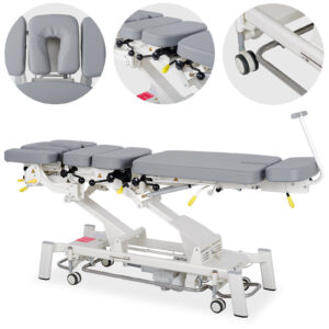 Upright Chiro Z7 elektrische behandeltafel 7-delig grijs Habys