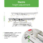 Upright Chiro Z7 elektrische behandeltafel 7-delig grijs Habys