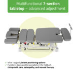 Upright Chiro Z7 elektrische behandeltafel 7-delig grijs Habys