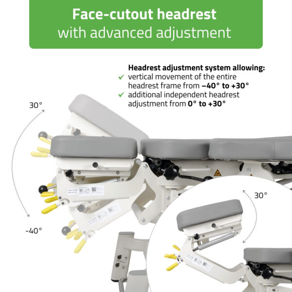 Upright Chiro Z7 elektrische behandeltafel 7-delig grijs Habys