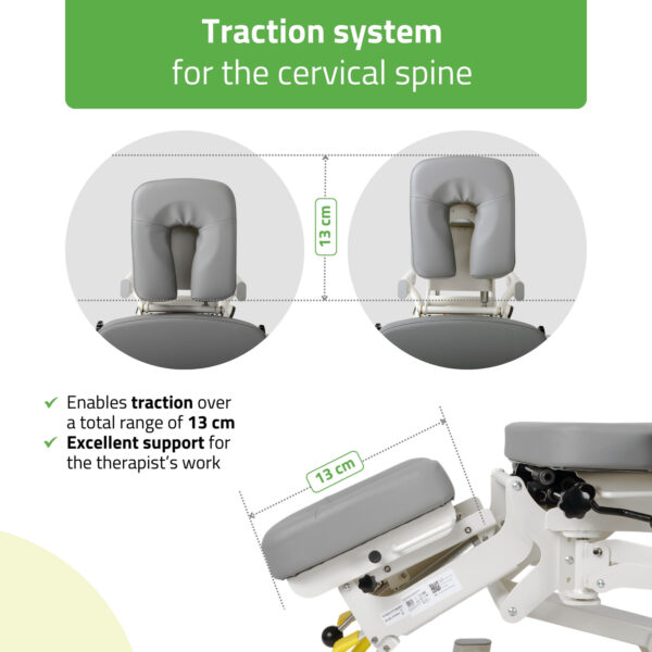 Upright Chiro Z7 elektrische behandeltafel 7-delig grijs Habys