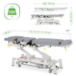 Upright Chiro Z7 elektrische behandeltafel 7-delig grijs Habys