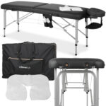 Vera inklapbare massagetafel 60 cm zwart Habys