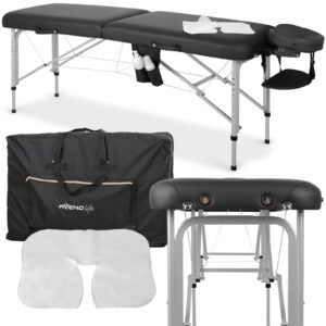 Vera inklapbare massagetafel 60 cm zwart Habys