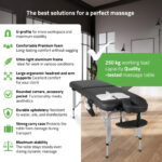 Vera inklapbare massagetafel 60 cm zwart Habys