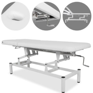 VIGO 2 massagetafel verstelbare rugleuning wit Habys