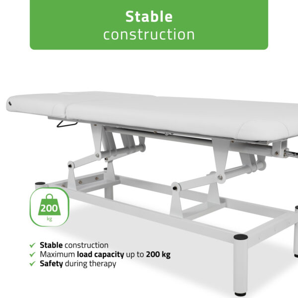 VIGO 2 massagetafel verstelbare rugleuning wit Habys