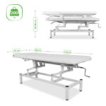 VIGO 2 massagetafel verstelbare rugleuning wit Habys