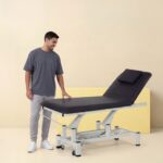 VITAL elektrische massagetafel 2-delig verrijdbaar WEELKO