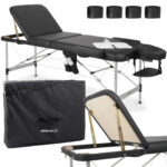 Adele inklapbare massagetafel 60 cm zwart Habys