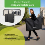 Adele inklapbare massagetafel 60 cm zwart Habys