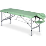Aero inklapbare massagetafel 70 cm aluminium frame groen Habys