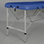 Aero inklapbare massagetafel 70 cm aluminium marineblauw Habys